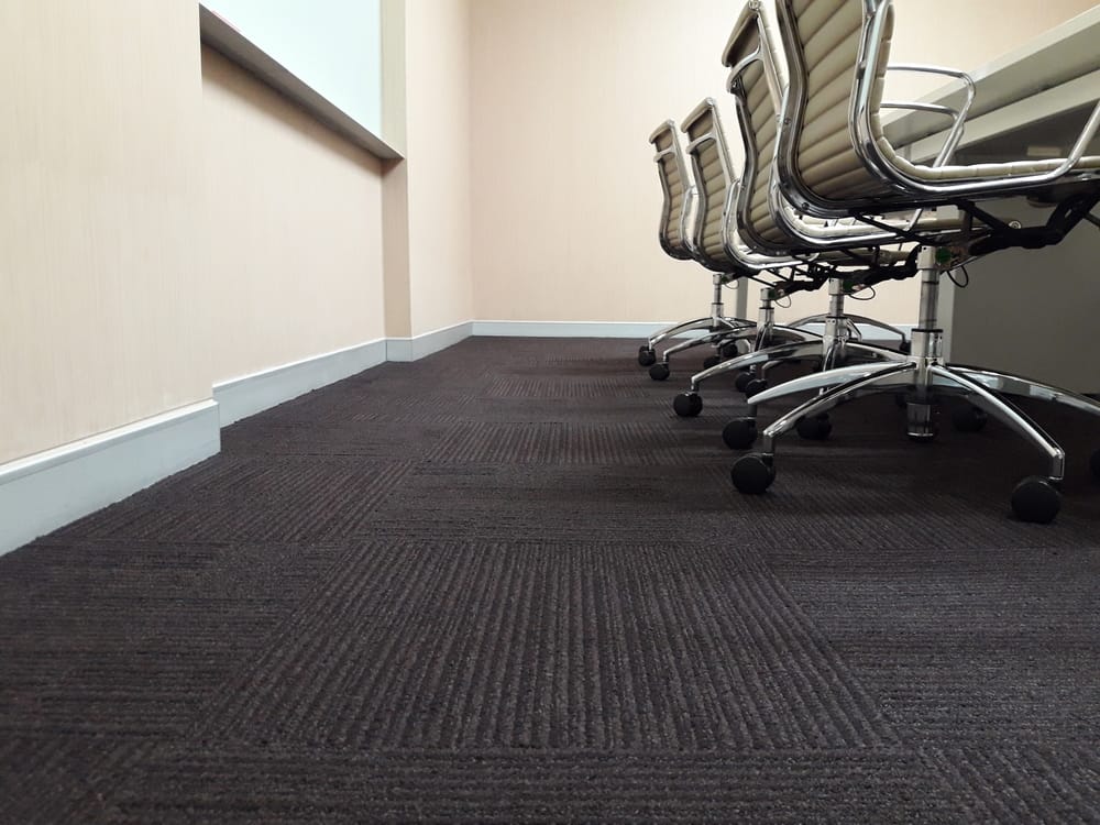 Carpet tile installation process